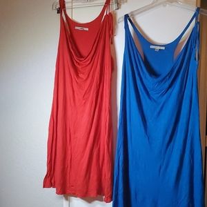 Tshirt racerback mini dresses